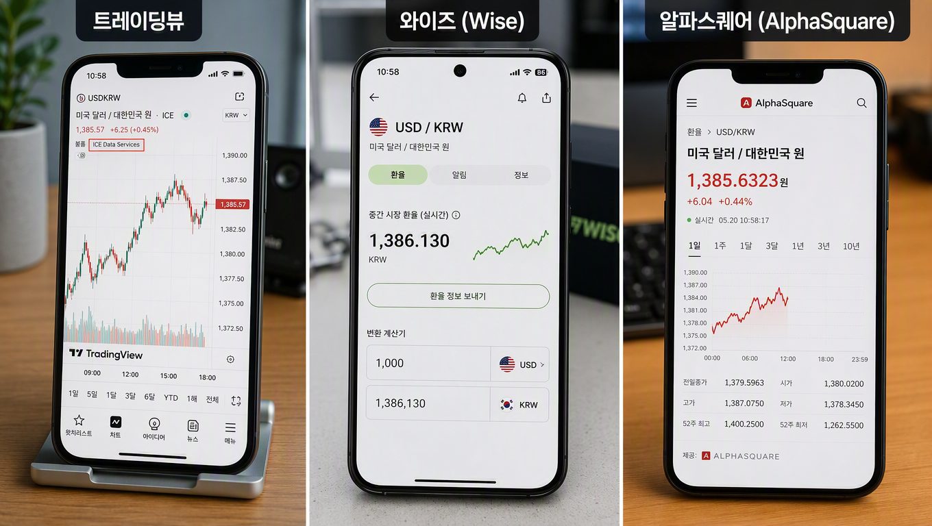 실시간 환율 차트 서비스의 데이터 출처와 업데이트