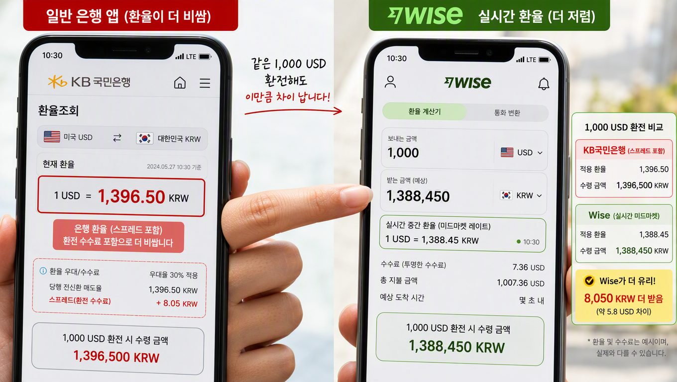 실시간 환율계산기의 환율 기준과 결과 활용